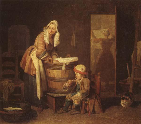 jean-Baptiste-Simeon Chardin The Washerwoman Spain oil painting art